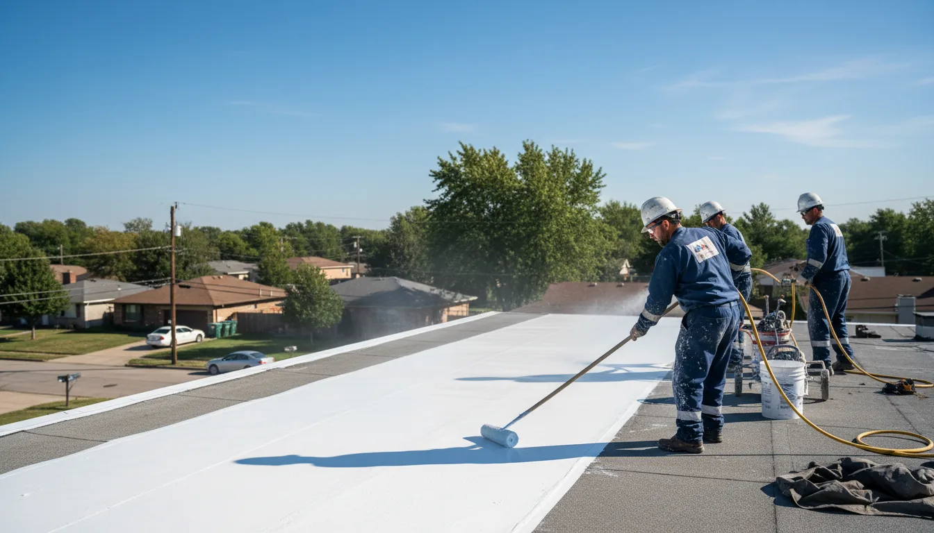 Commercial roof coating in Truesdale, MO near me